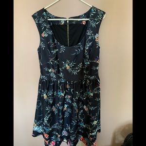 Floral Navy Dress